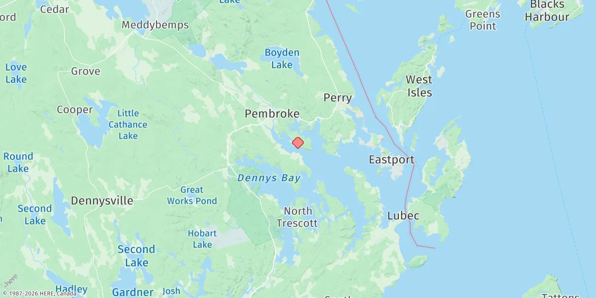 Map preview for Garnet Point, Pennamquan River