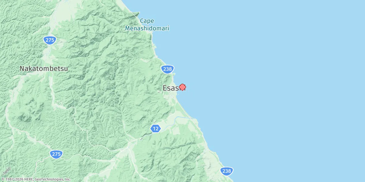 Map preview for Esashi (Hokkaido Ne Coast)