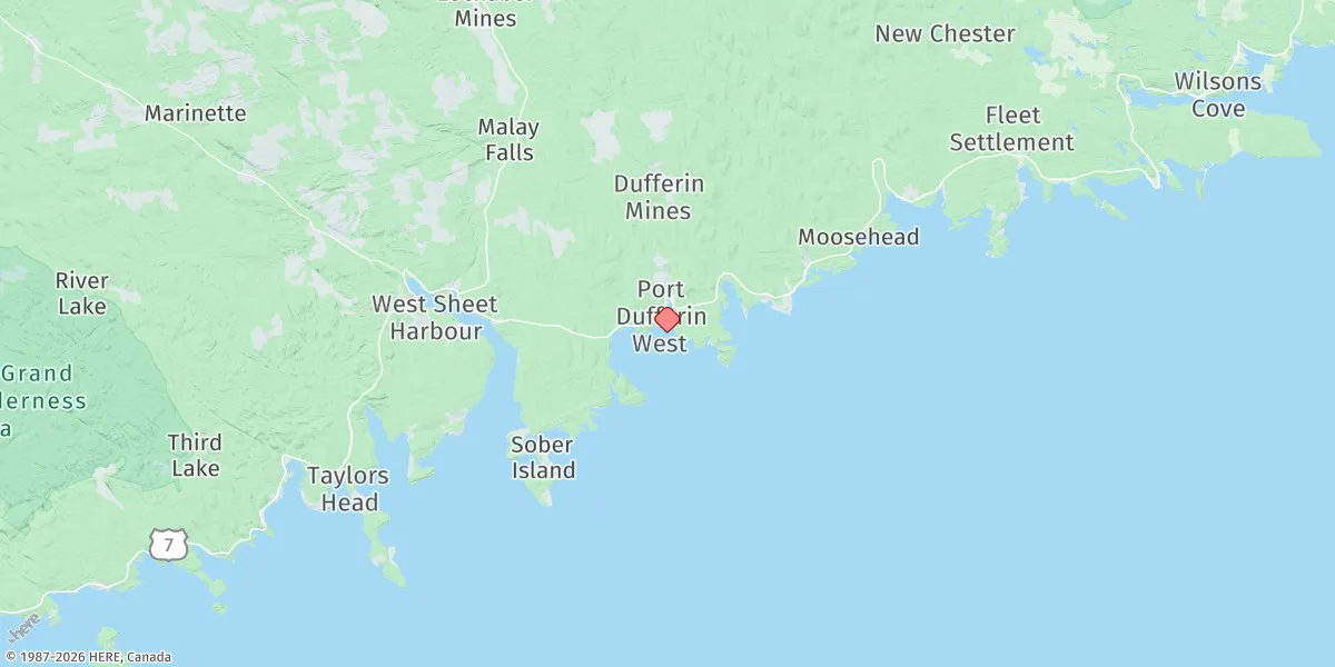 Map preview for Port Dufferin