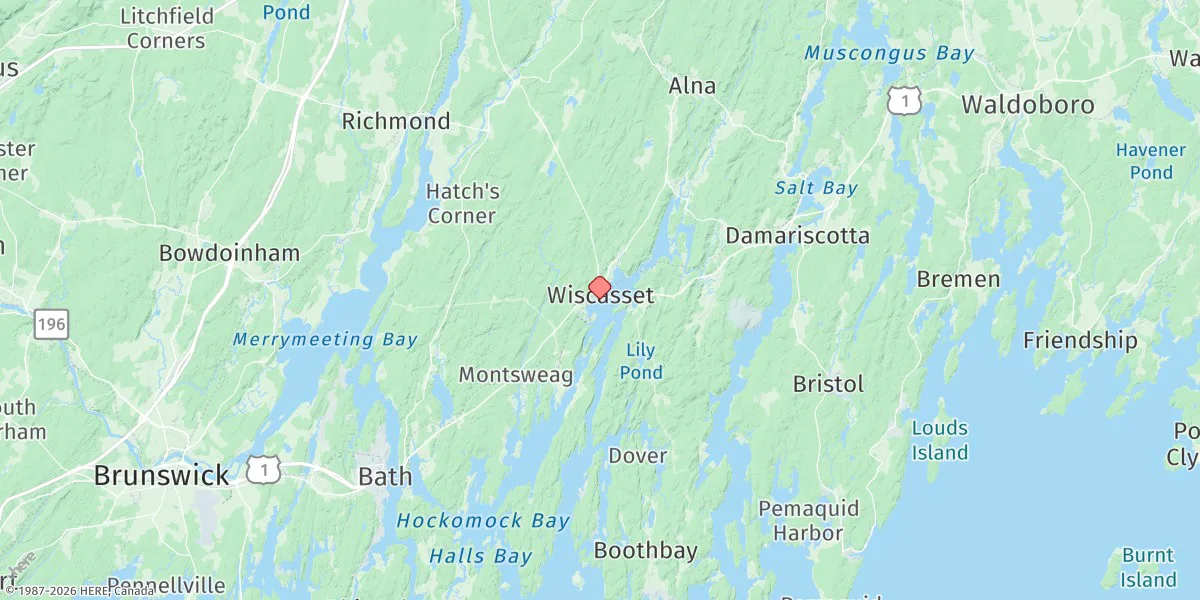 Map preview for Wiscasset