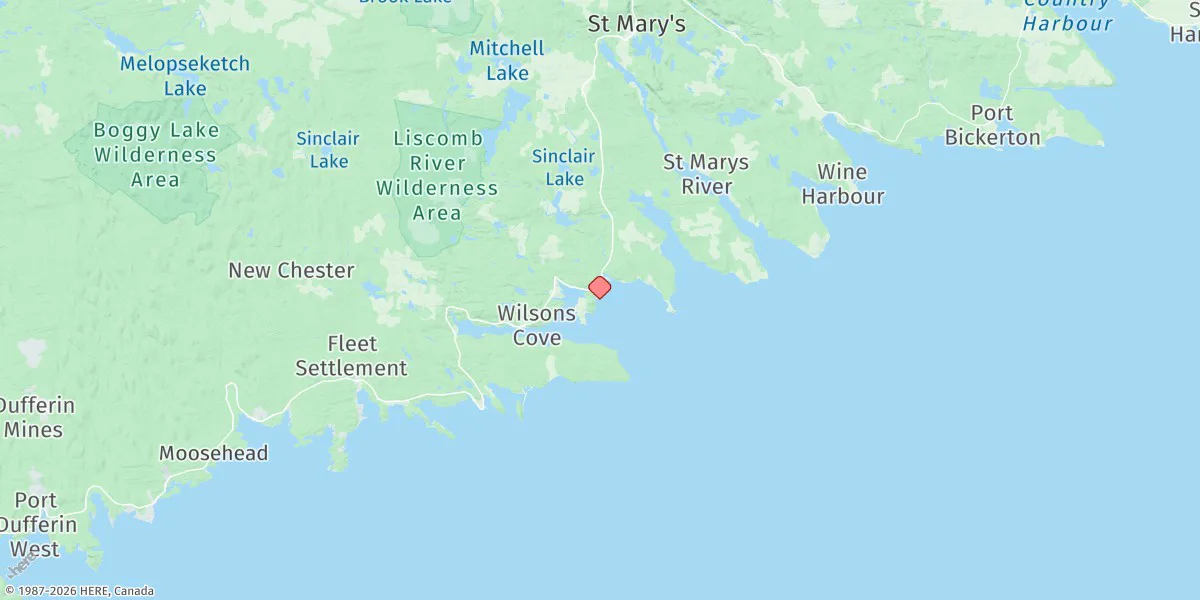 Map preview for Liscomb Harbour