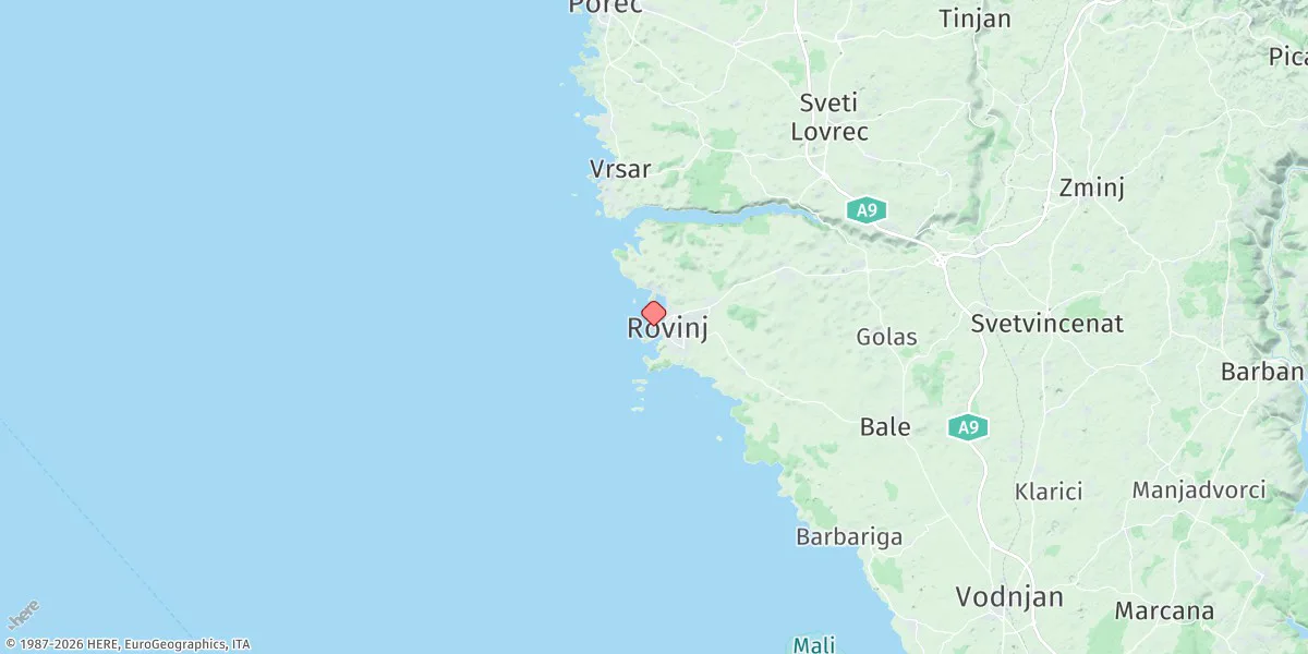 Map preview for Rovinj
