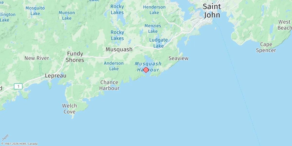 Map preview for Musquash Harbour