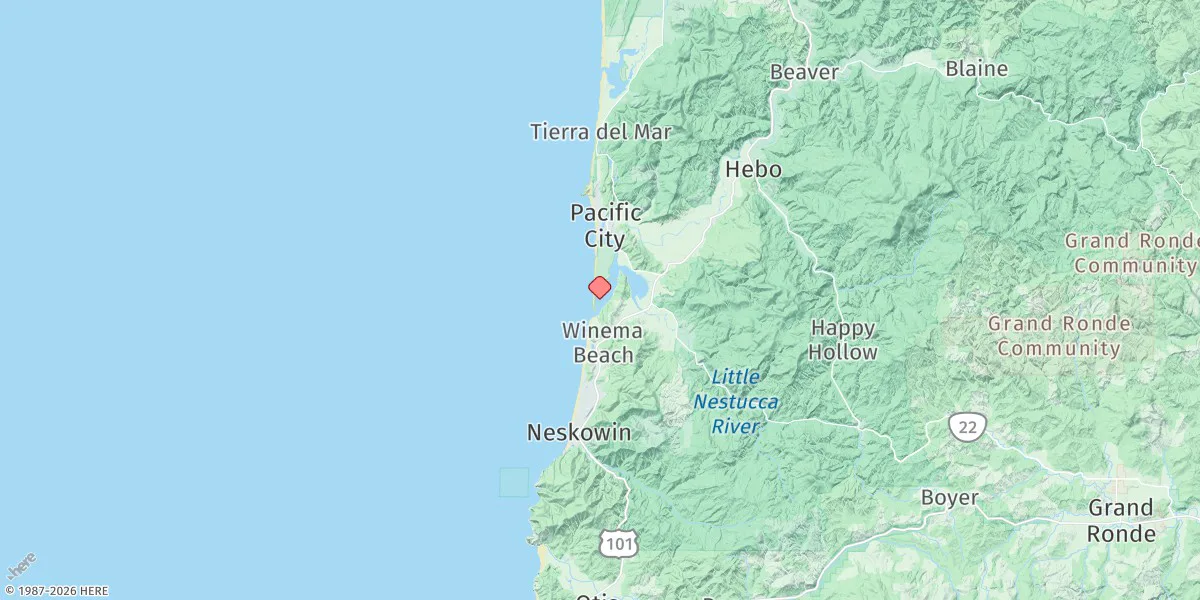 Map preview for Nestucca Bay Entrance