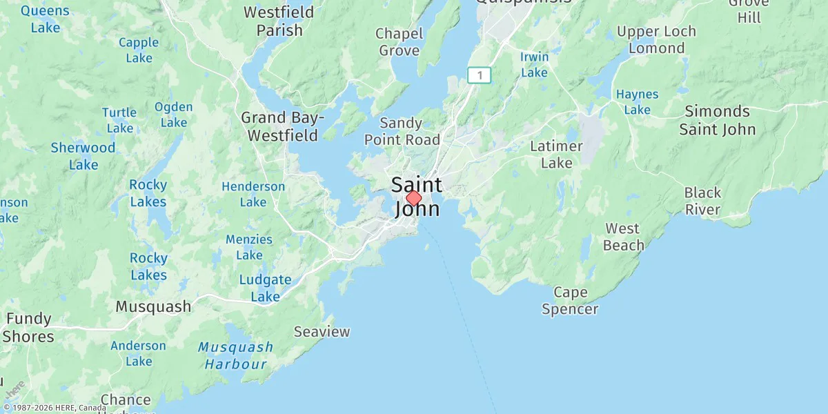 Map preview for Saint John, N.b.