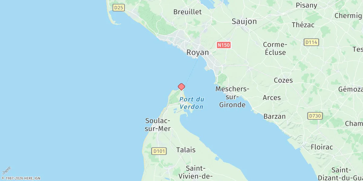 Map preview for Pointe De Grave