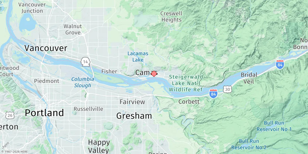 Map preview for Washougal