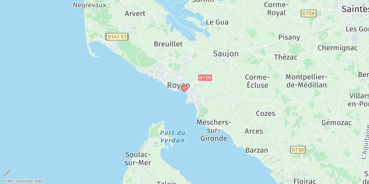 Map preview for Royan