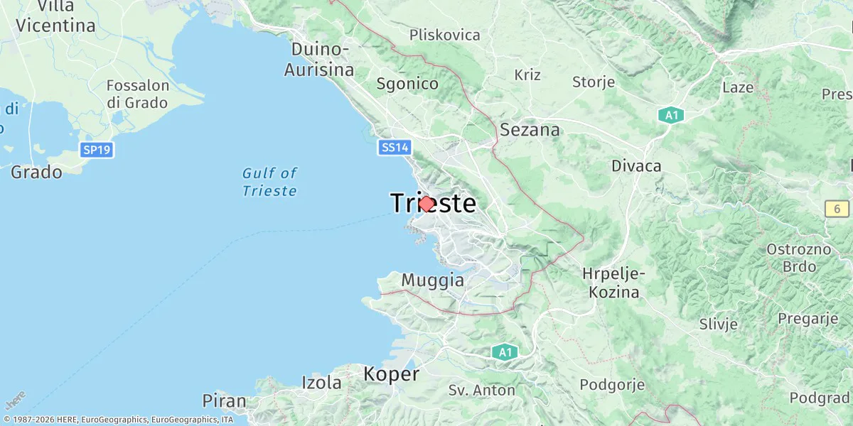 Map preview for Trieste