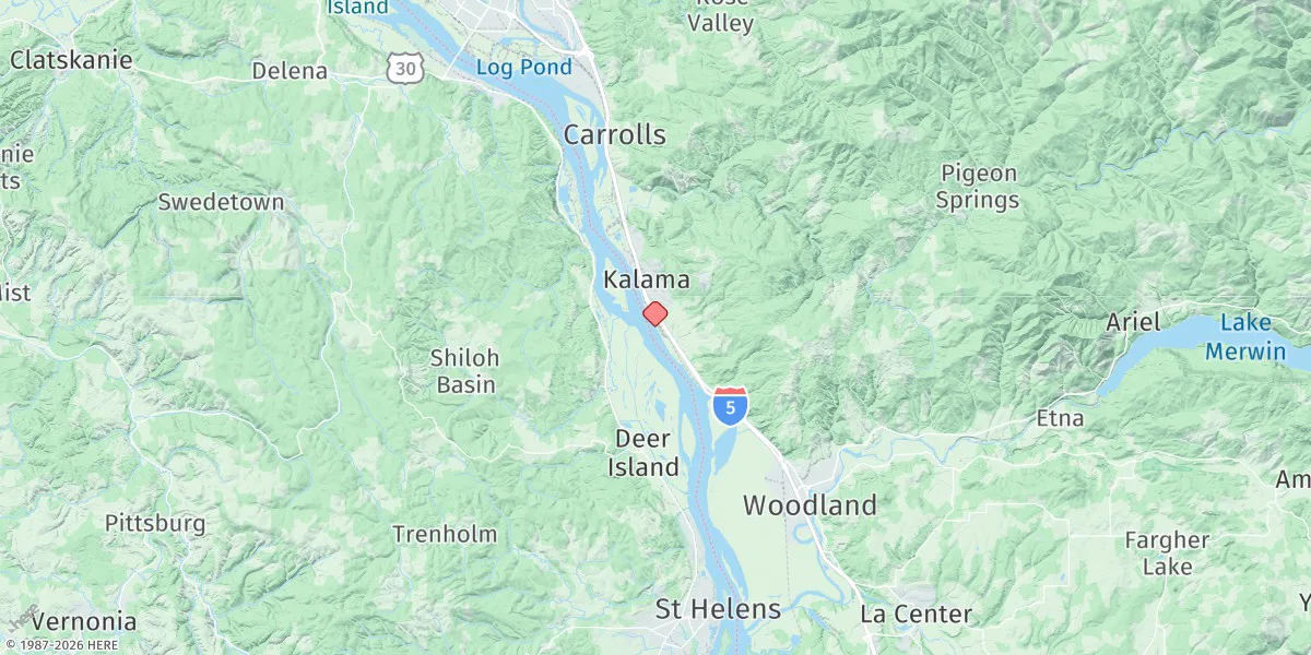 Map preview for Temco Kalama Terminal