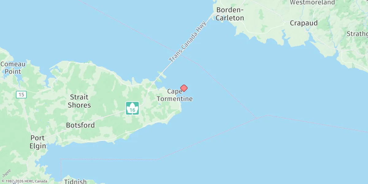 Map preview for Cape Tormentine