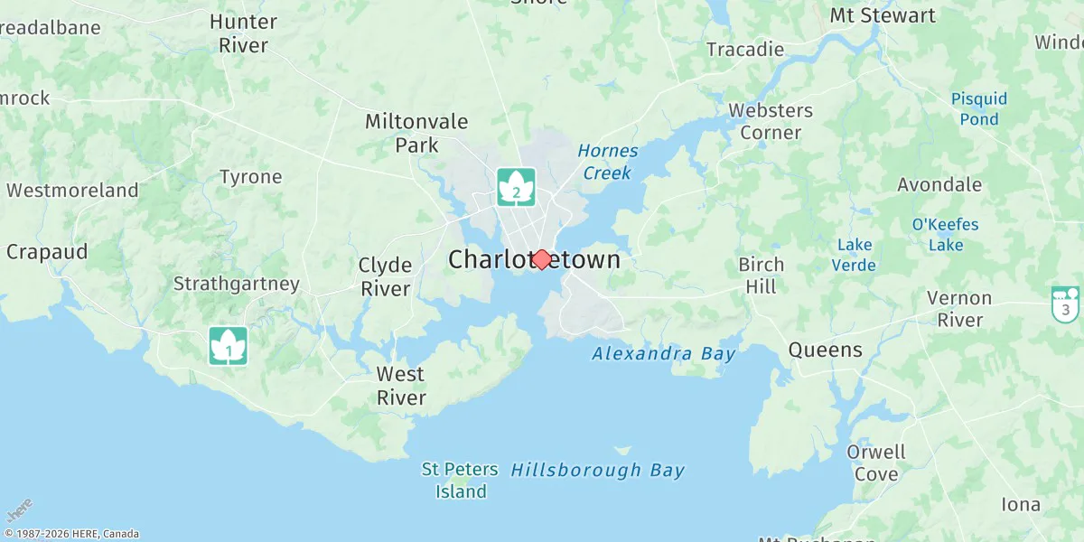 Map preview for Charlottetown