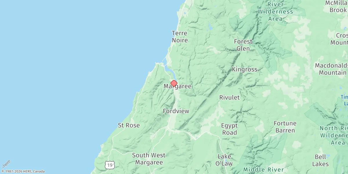 Map preview for East Margaree Bridge
