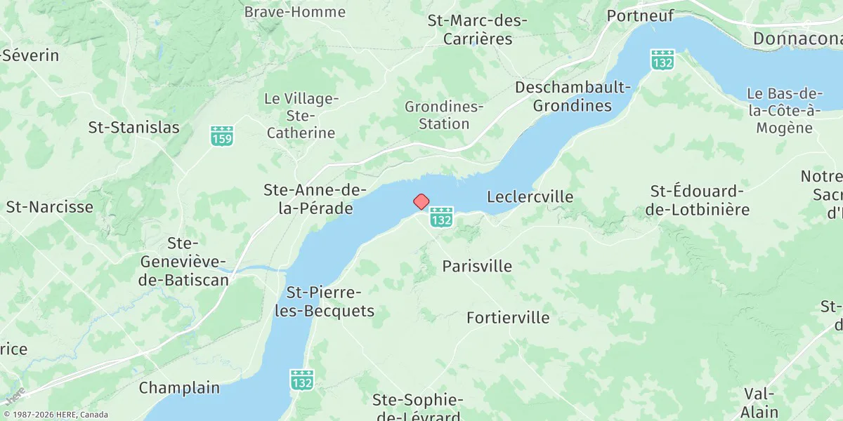 Map preview for Deschaillons-sur-Saint-Laurent