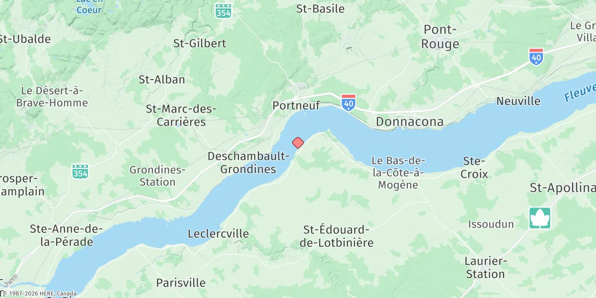 Map preview for Lotbinière (moulin à blé)
