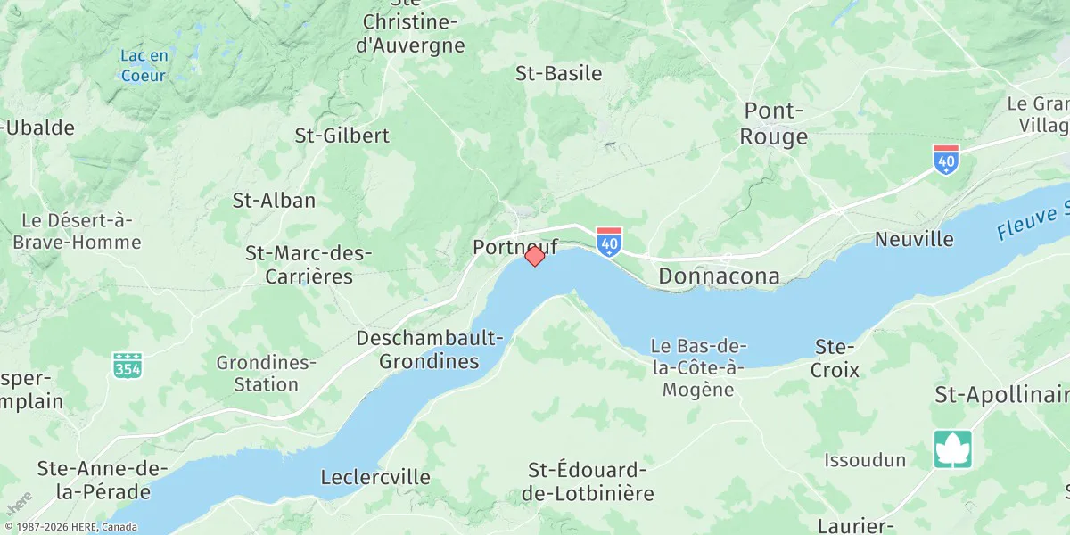 Map preview for Portneuf