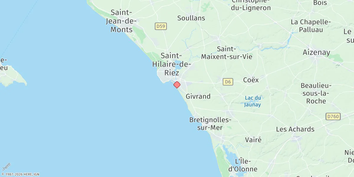 Map preview for St. Gilles-criox-de-vie