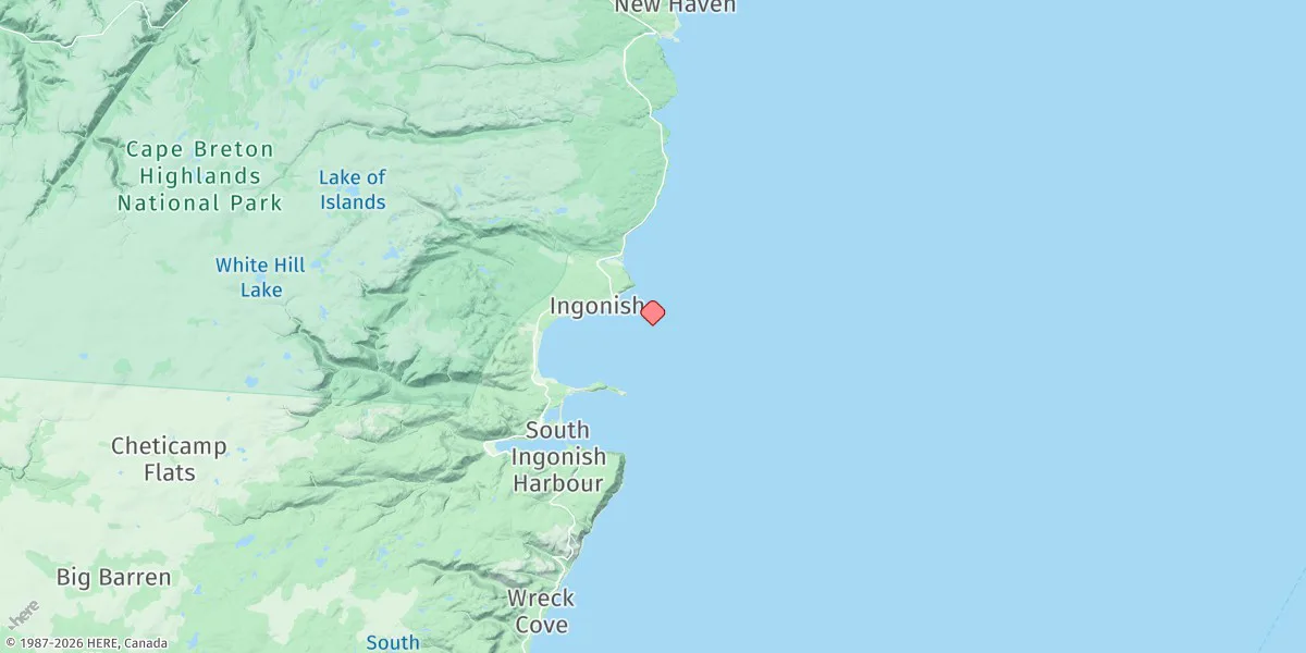Map preview for Ingonish Island