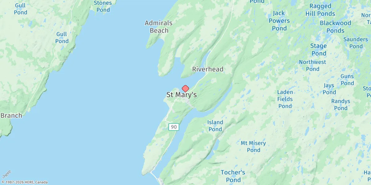 Map preview for St Mary's Harbour