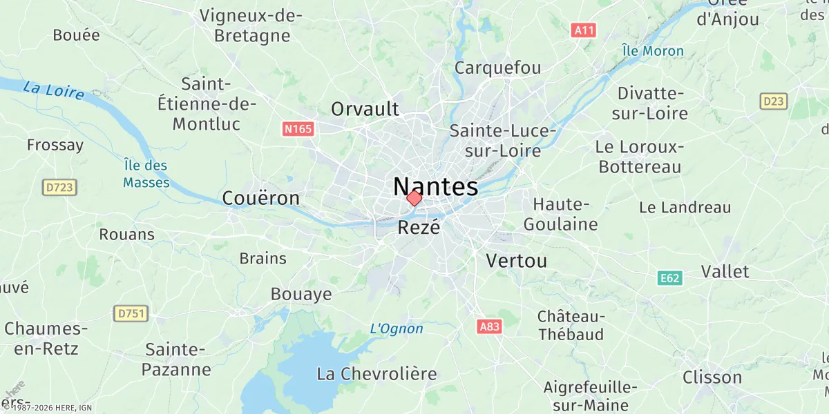 Map preview for Nantes