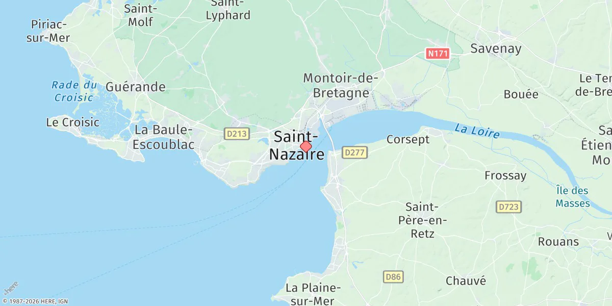 Map preview for St. Nazaire