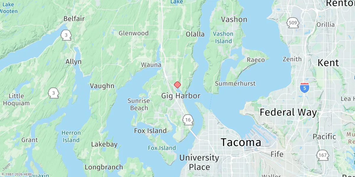 Map preview for Gig Harbor