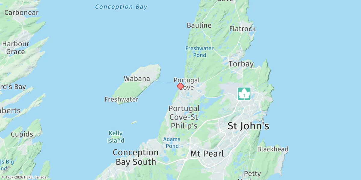 Map preview for Portugal Cove