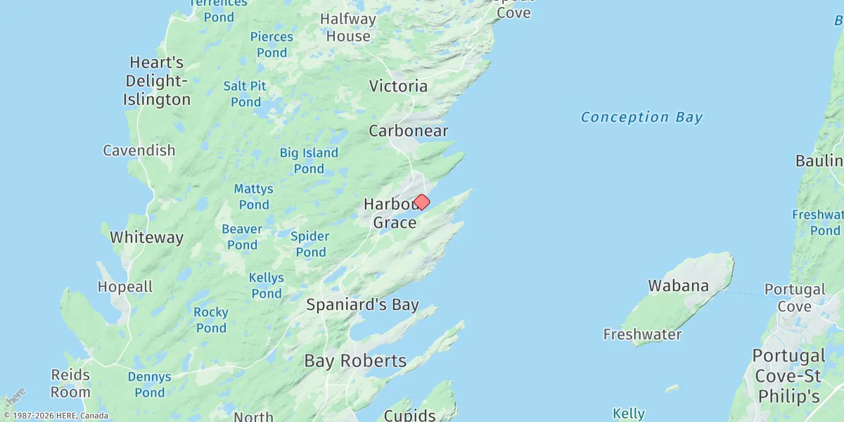 Map preview for Harbour Grace