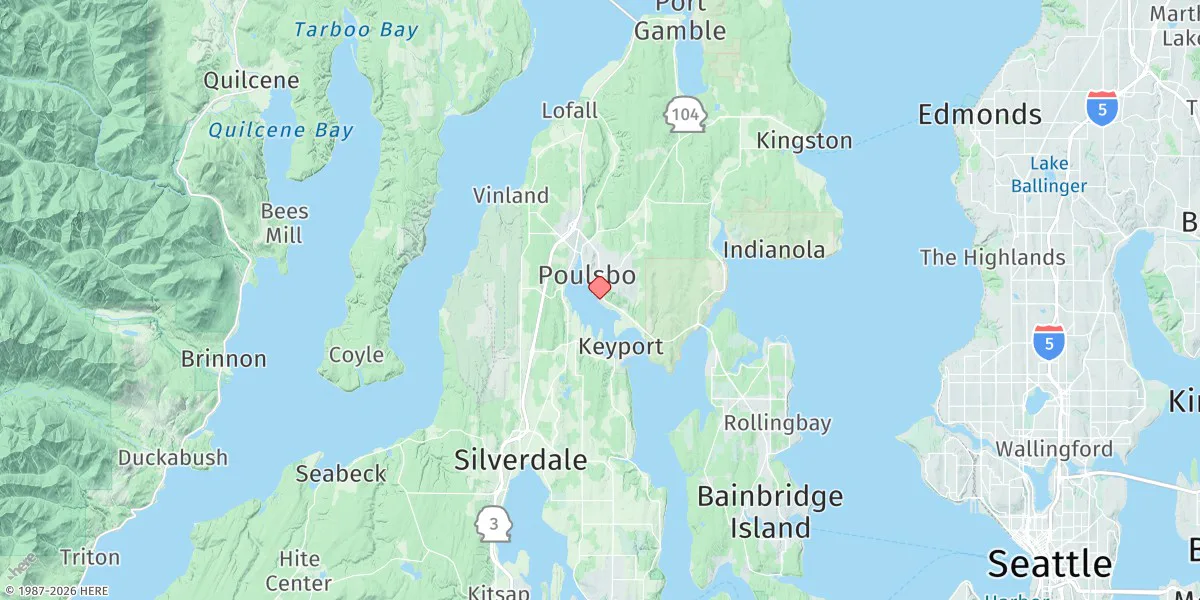 Map preview for Poulsbo, Liberty Bay