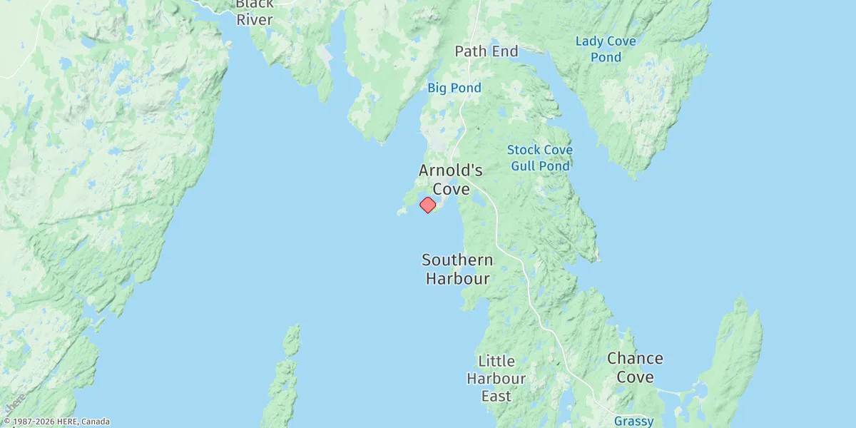 Map preview for Arnold's Cove