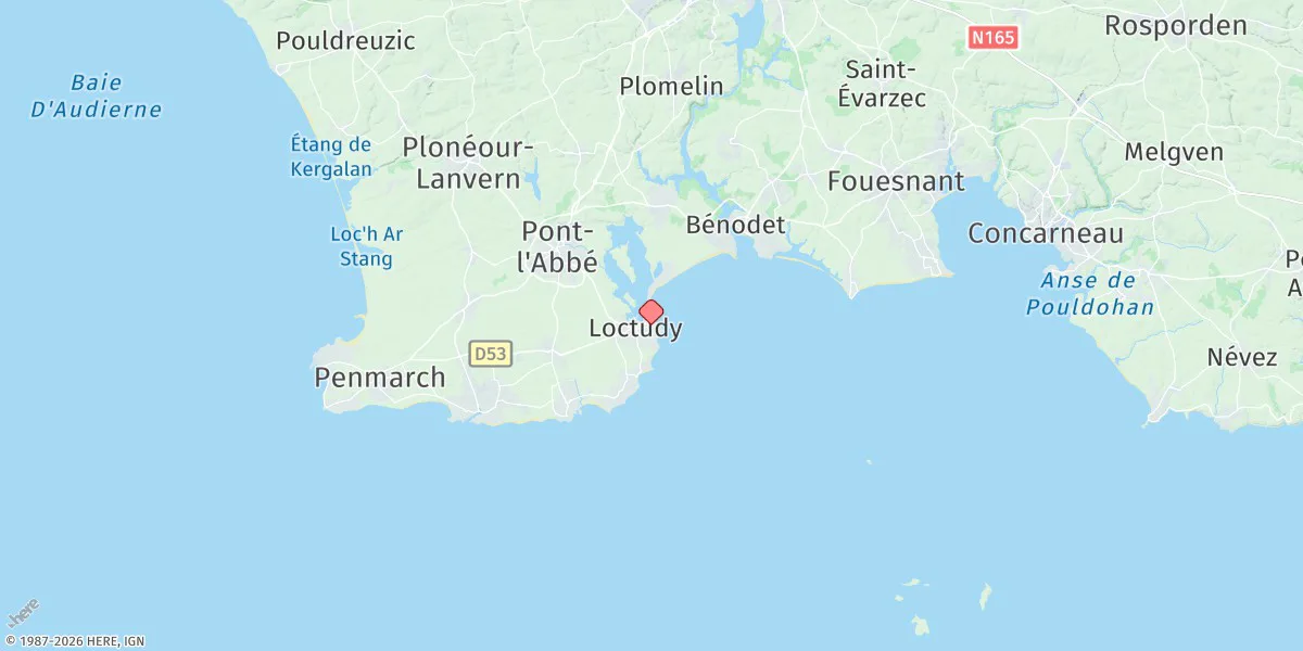 Map preview for Loctudy