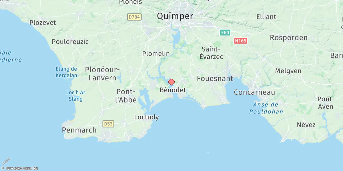 Map preview for Benodet