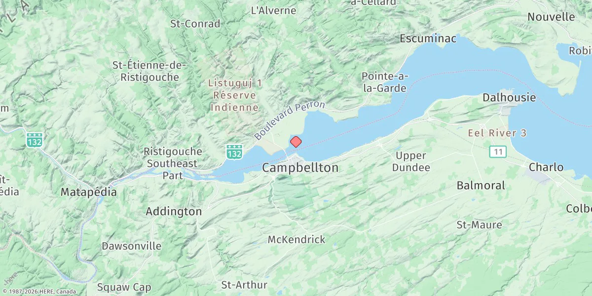 Map preview for Campbellton