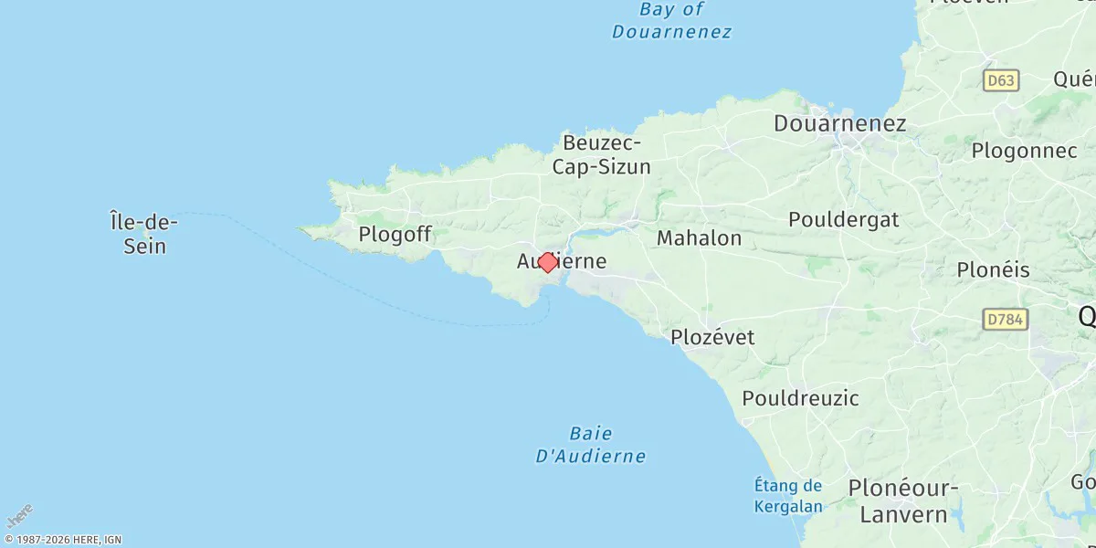 Map preview for Audierne