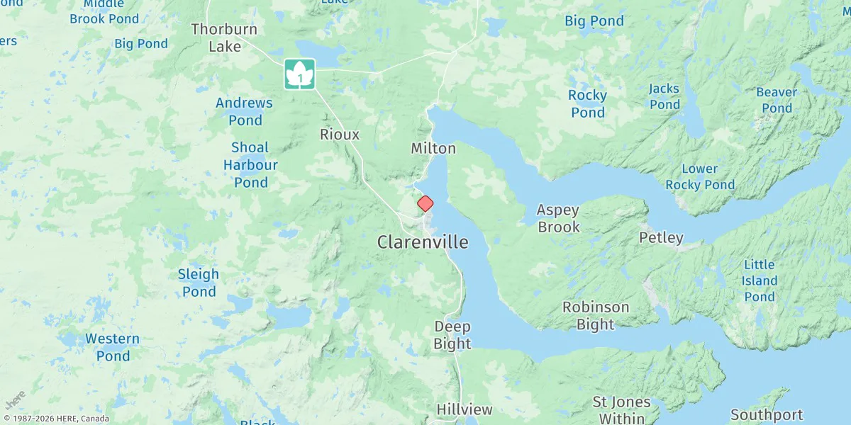 Map preview for Clarenville