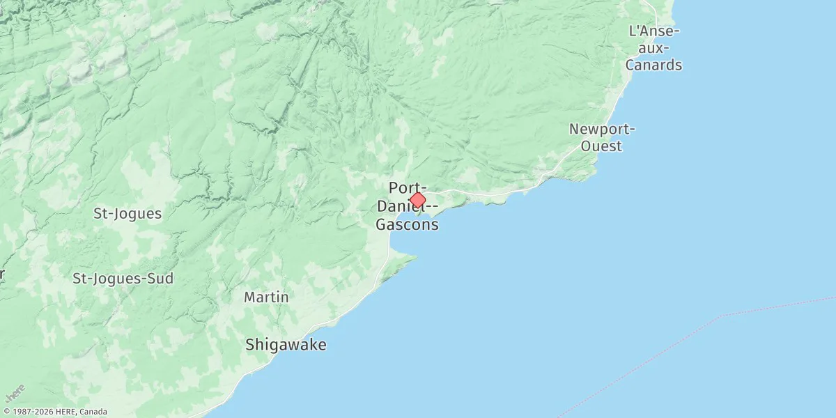 Map preview for Port Daniel