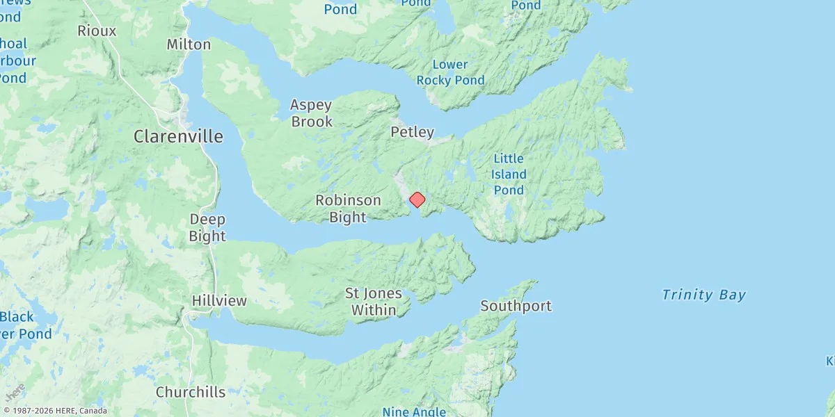 Map preview for Hickmans Harbour