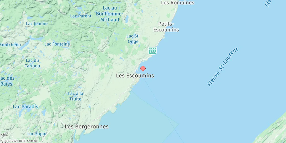 Map preview for Les Escoumins