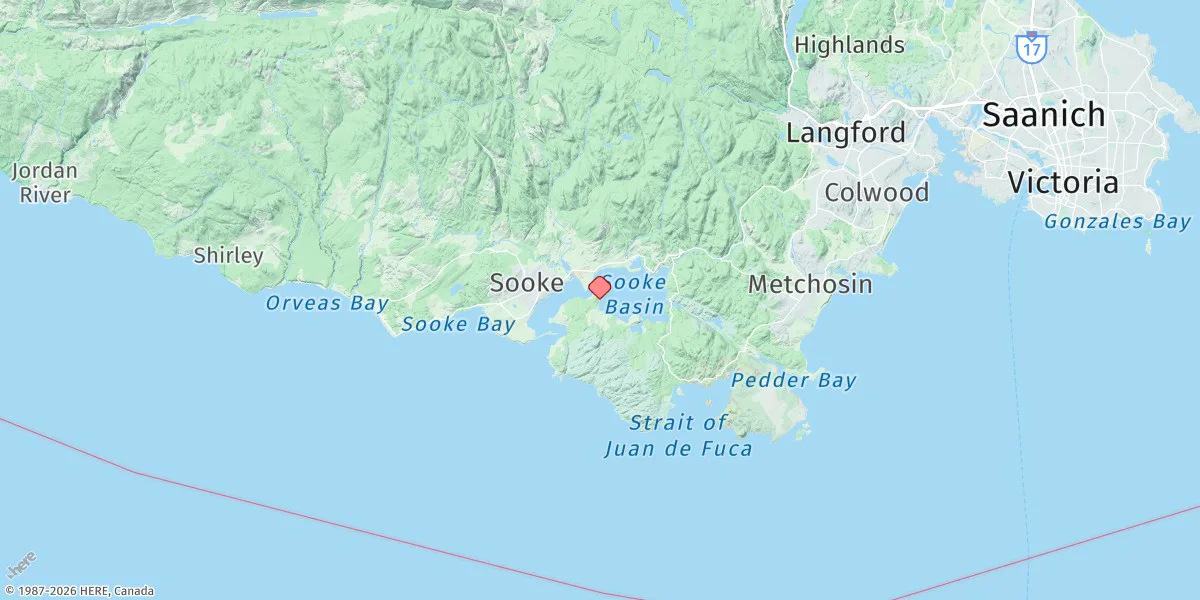 Map preview for Sooke Basin