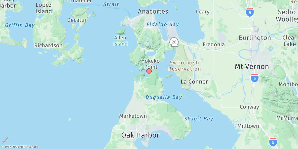 Map preview for Cornet Bay, Deception Pass