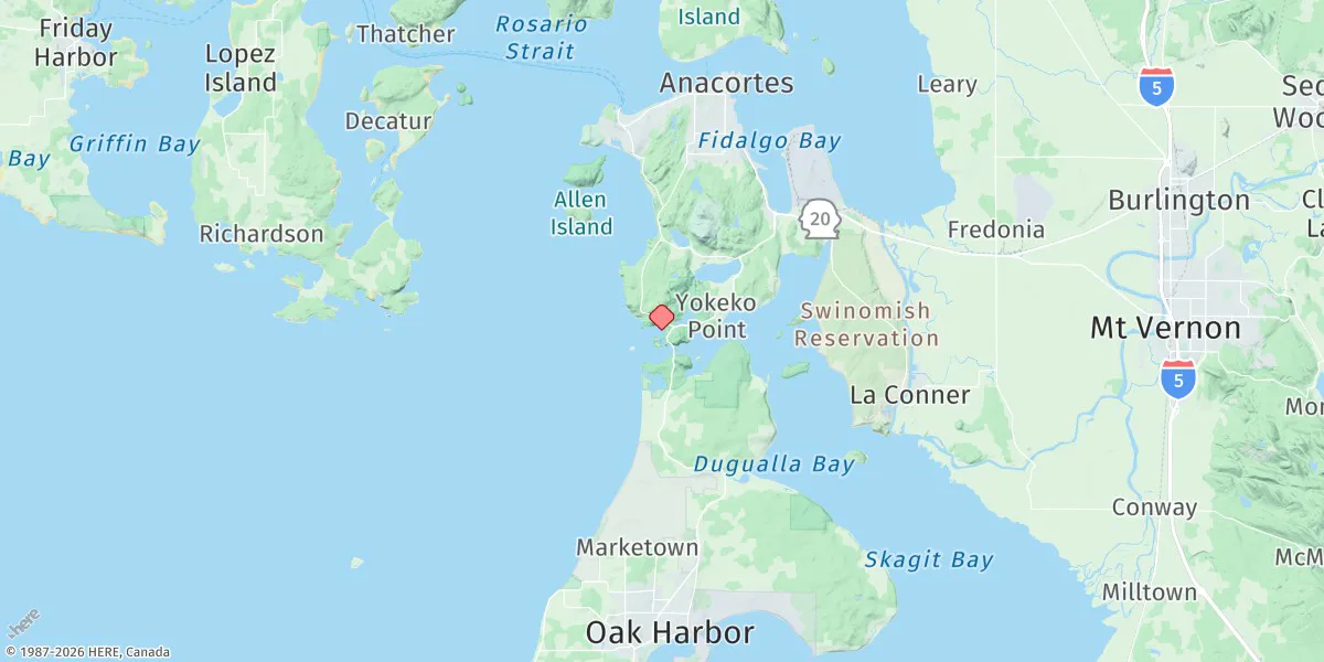 Map preview for Deception Pass St. Park, Bowman Bay, Fidalgo I.