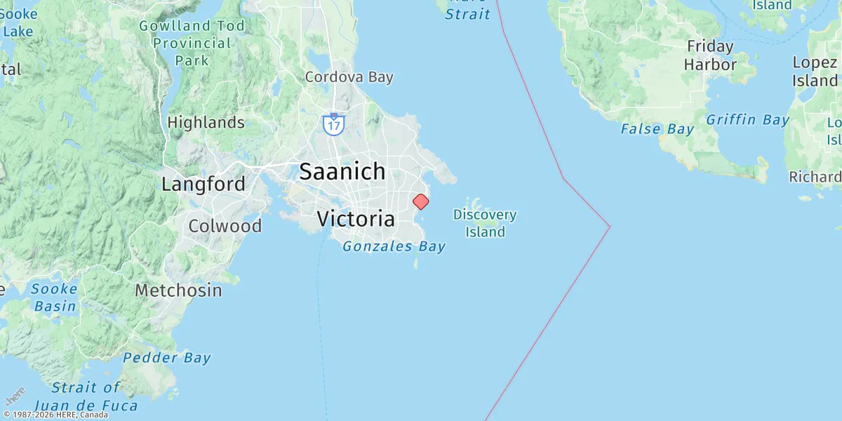 Map preview for Oak Bay