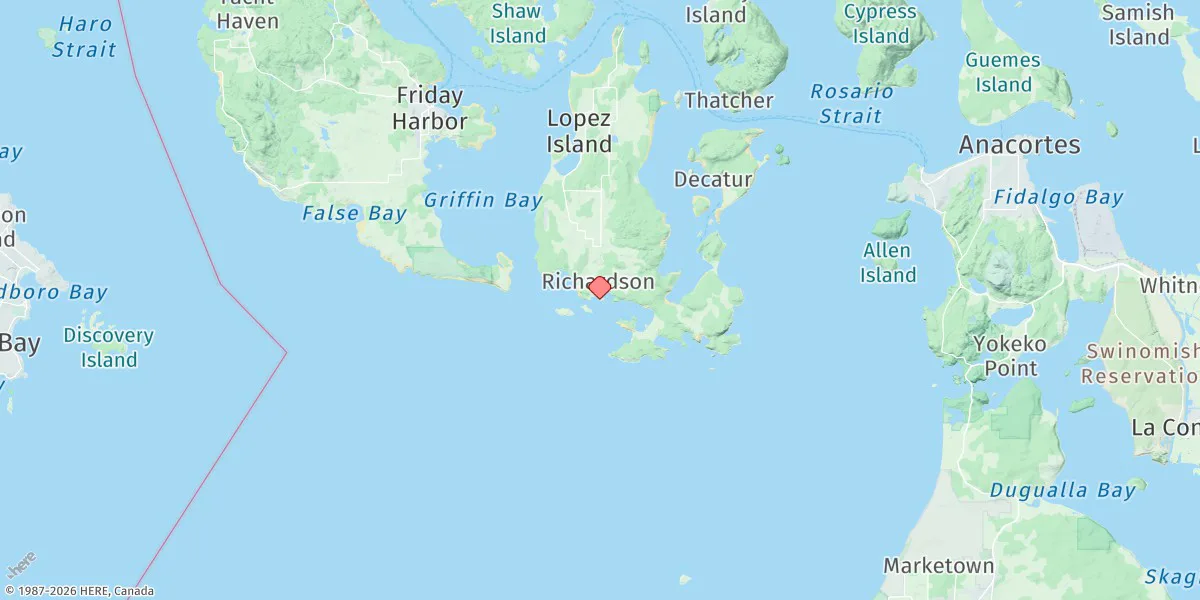 Map preview for Richardson, Lopez Island