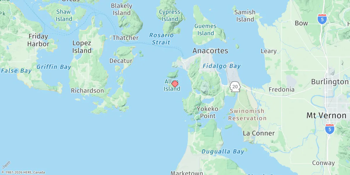 Map preview for Burrows Bay (Allan Island)