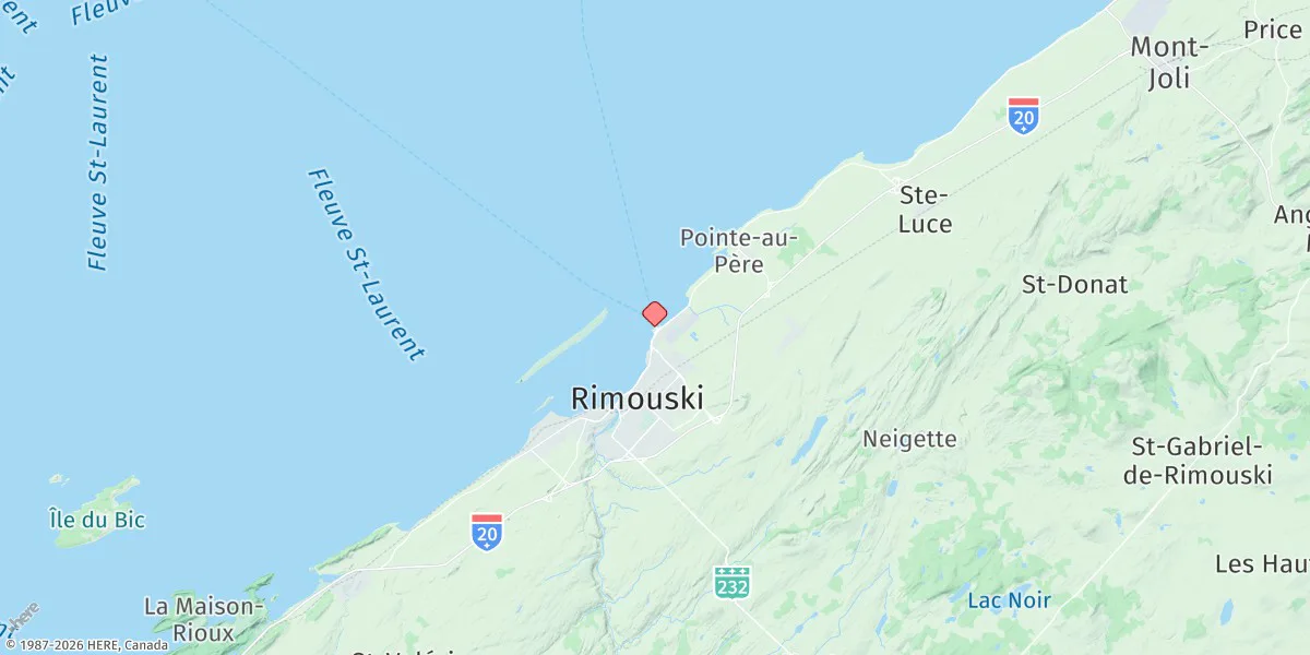Map preview for Rimouski