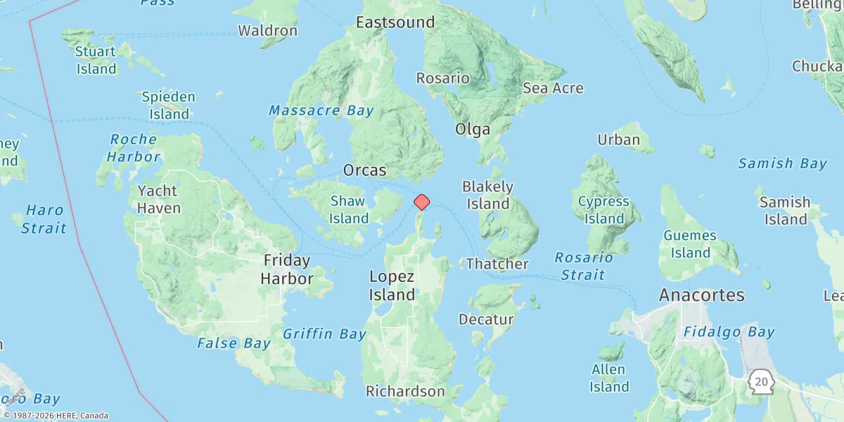 Map preview for Upright Head, Lopez Island