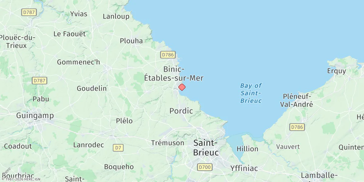 Map preview for Binic