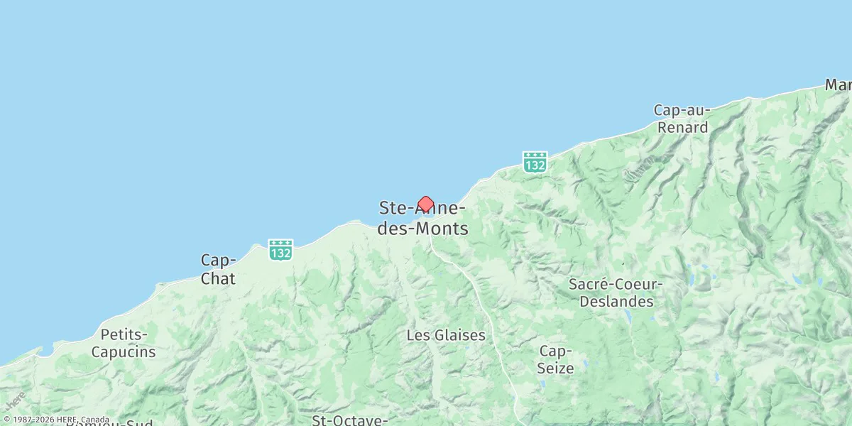 Map preview for Ste. Anne Des Monts