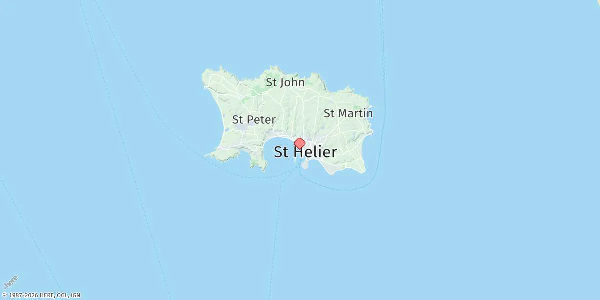 Map preview for St Helier