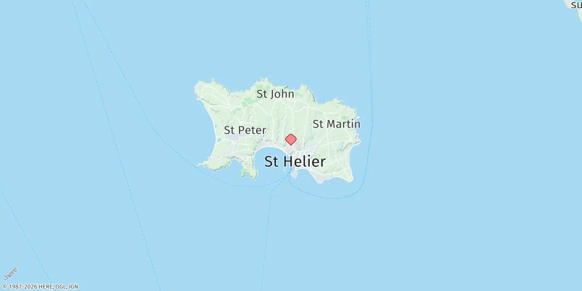 Map preview for St. Helier (Jersey)